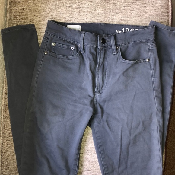 GAP 1969 Gray High Rise Skinny Jeans - Picture 1 of 4